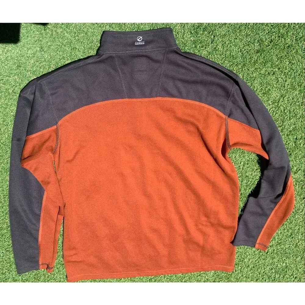 The North Face Flight Series orange gray 1/4 Zip Vapor Wick JACKET TOP MEN sz L